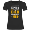 Damen T-Shirt Kippen und Bier