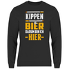 Herren Sweatshirt Kippen und Bier