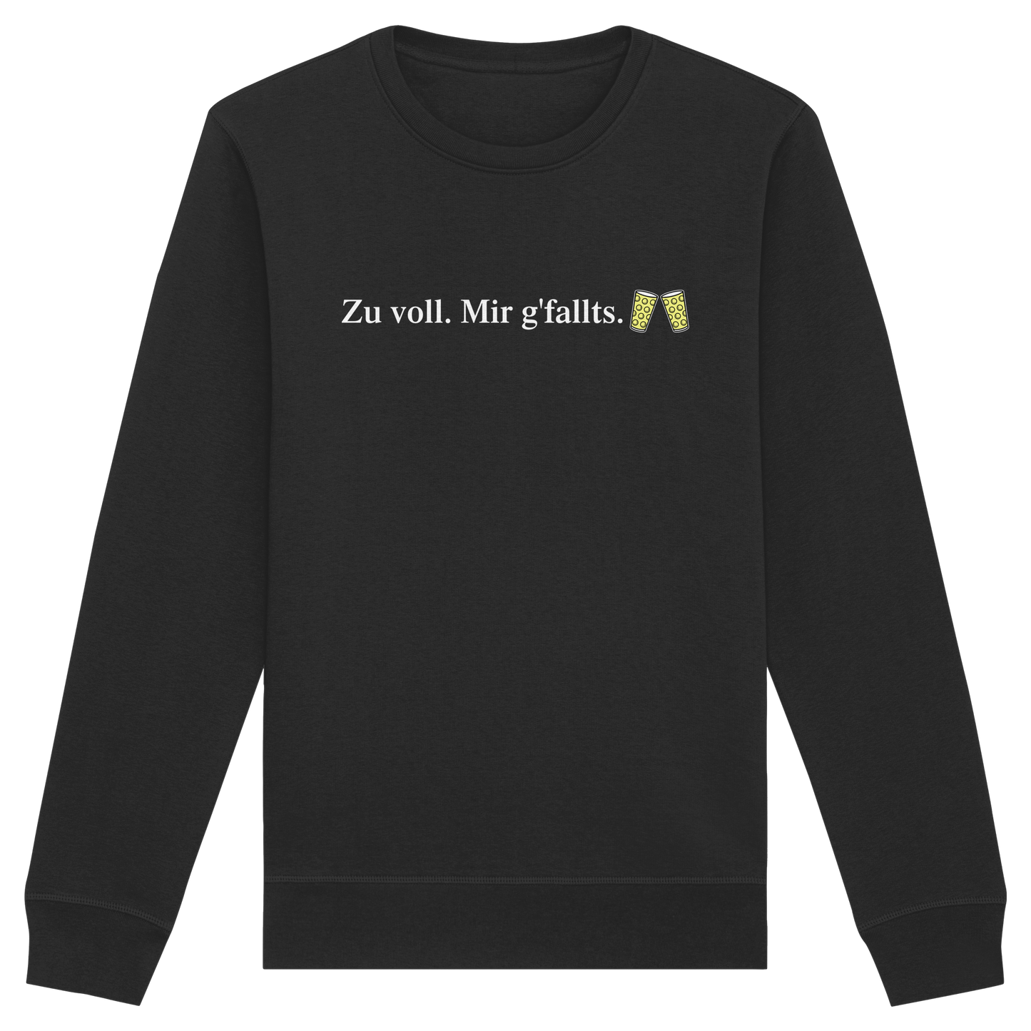 Zu voll - Organic Basic Unisex Sweatshirt